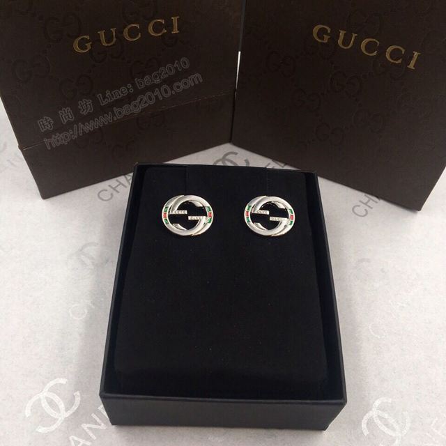 GUCCi飾品 古馳經典方格耳釘 Gucci耳環  zgbq1042